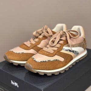 Coach C118 Leather Patchwork Runner Sneakers
